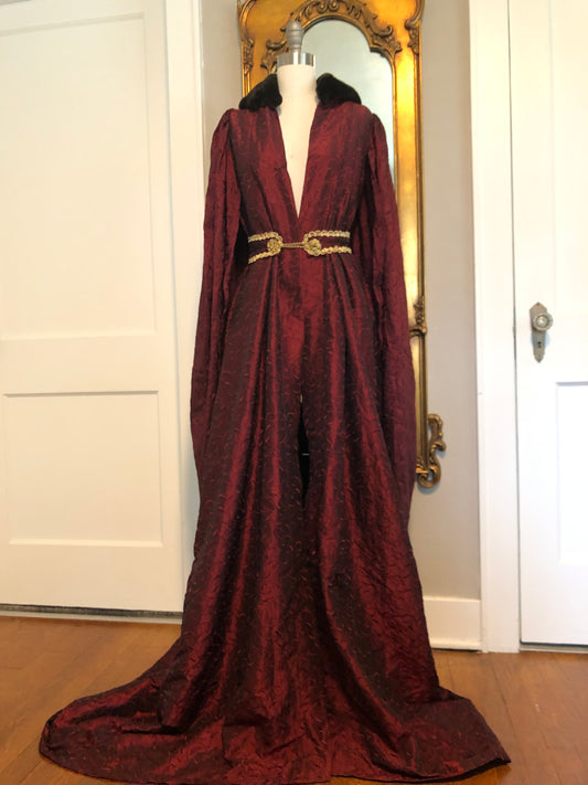 Ruby red cloak robe-Game of Thrones inspired