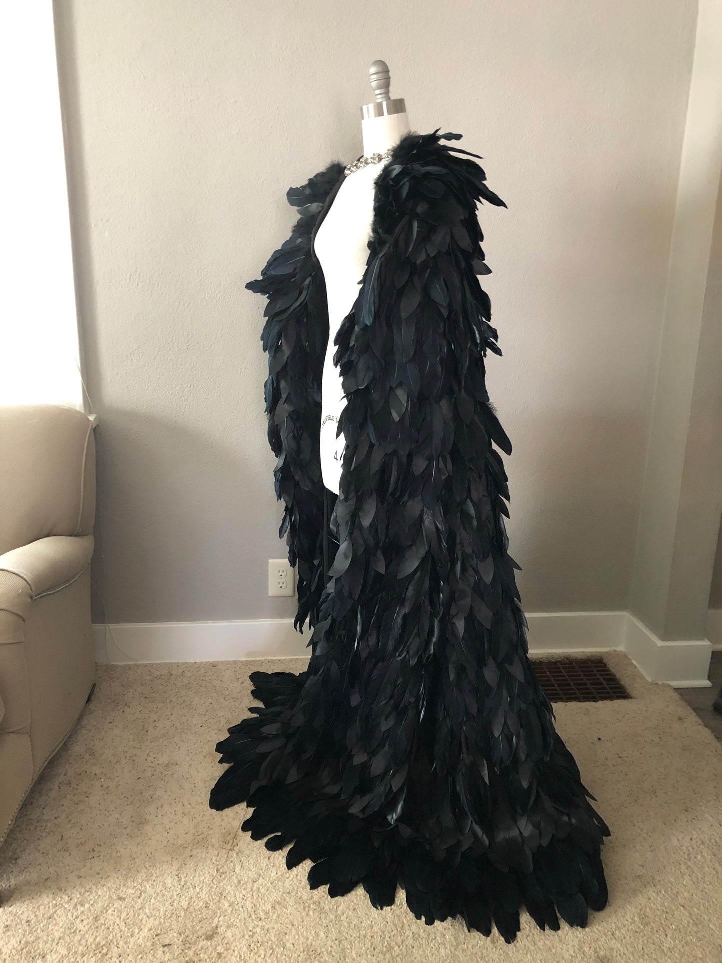 Black raven cloak