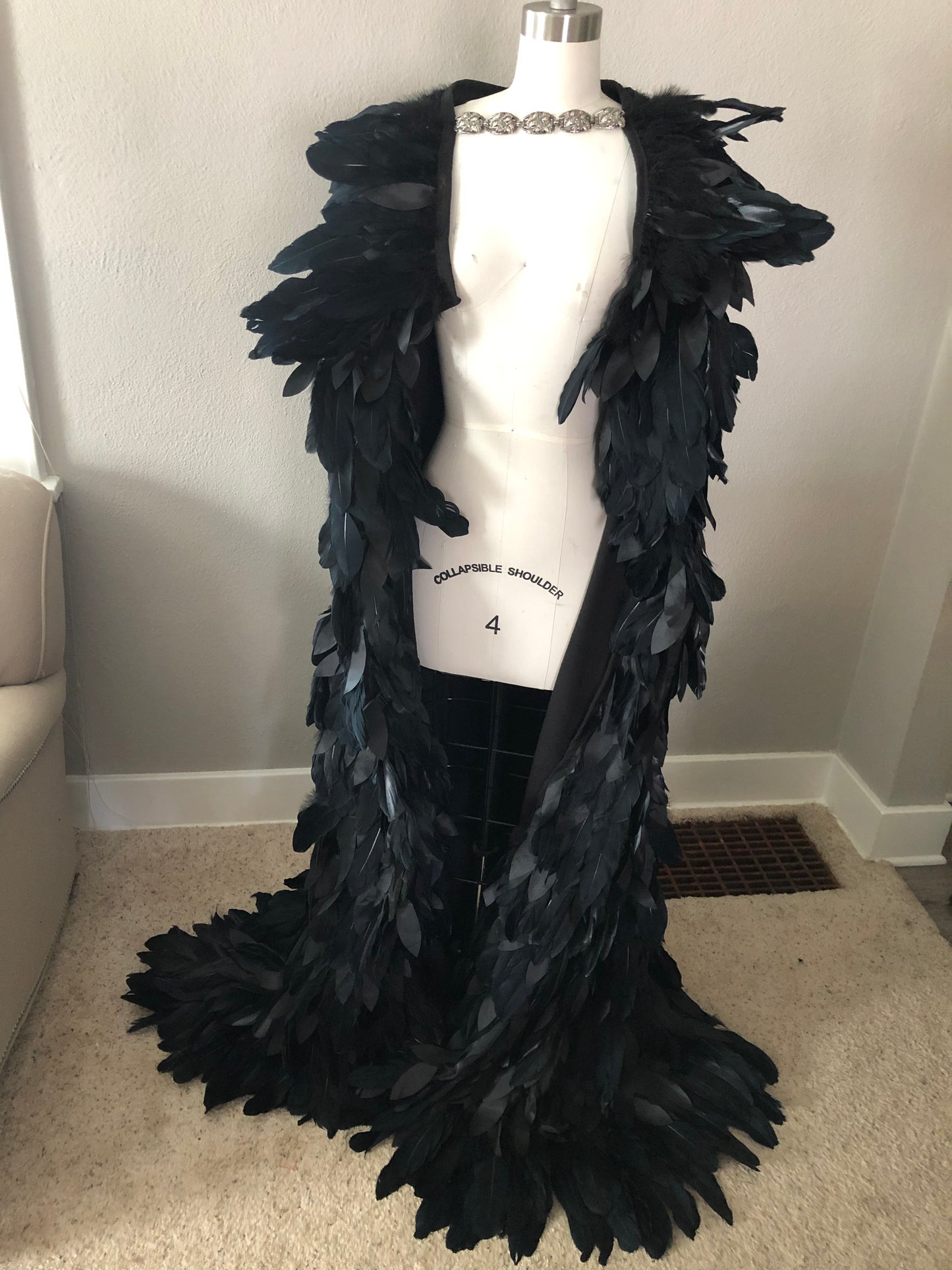 Black raven cloak